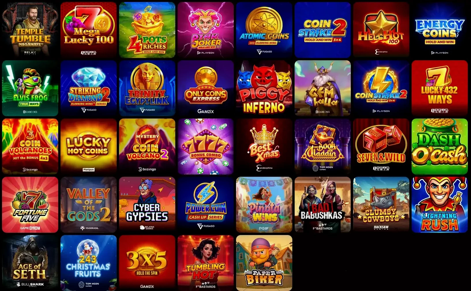 Игровой интерфейс онлайн казино Флагман